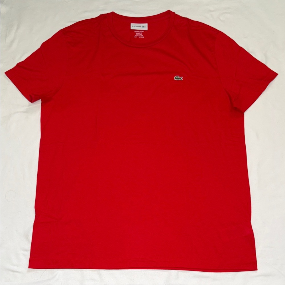 Lacoste Men's Vibrant Red Tee